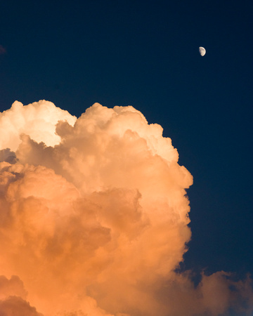 Storm Clouds and Moon
